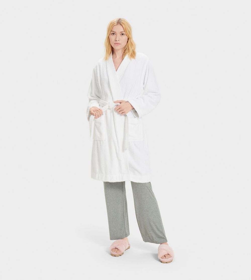 Ugg Robes Canada - Ugg Women's Lorie Terry White